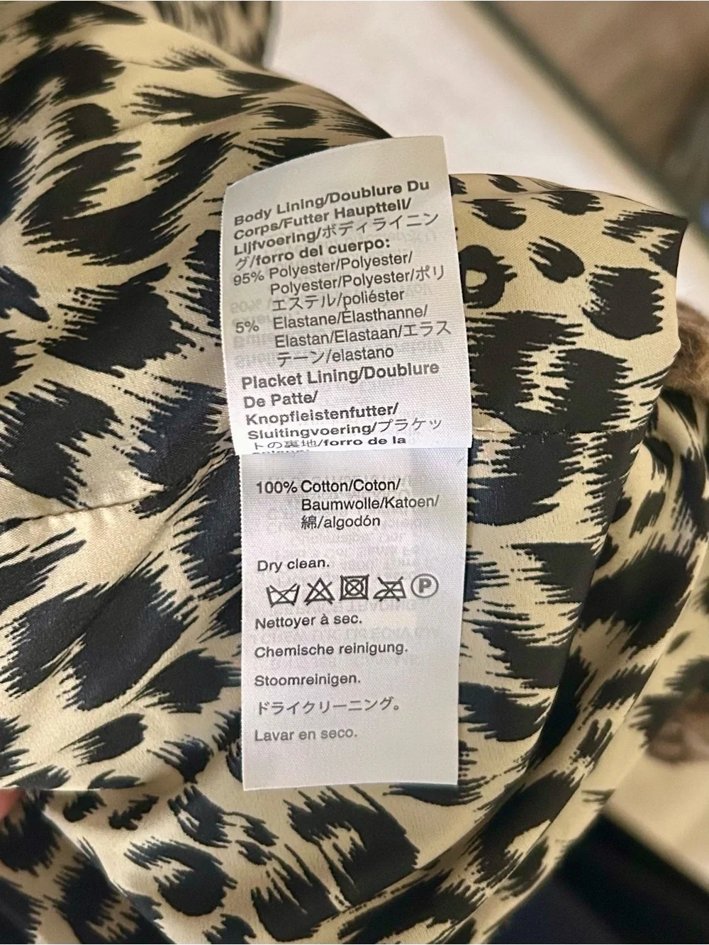JCREW Brown Double Leopard Print Wool Coat H2734 Animal Print Women’s Size 2 - Picture 15 of 15